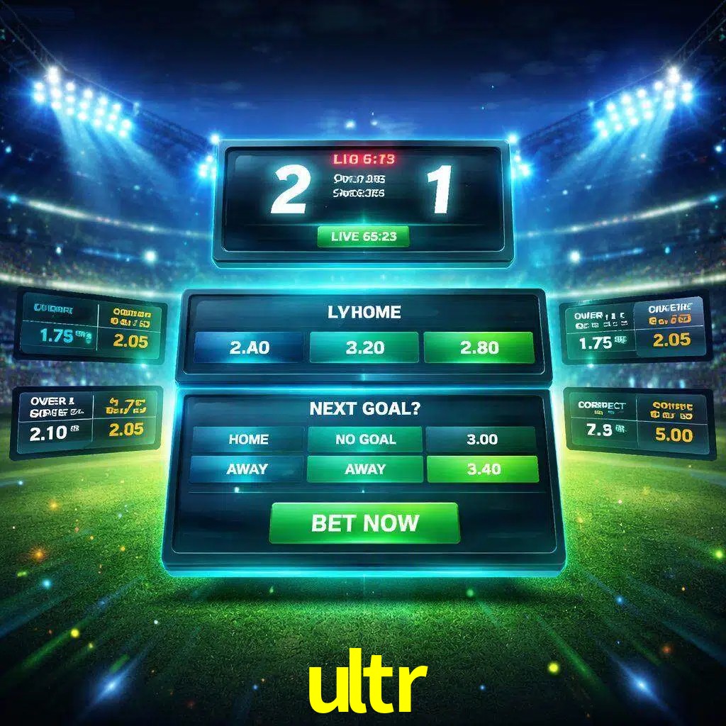 Vista de apuestas en vivo ultr durante un partido en curso
